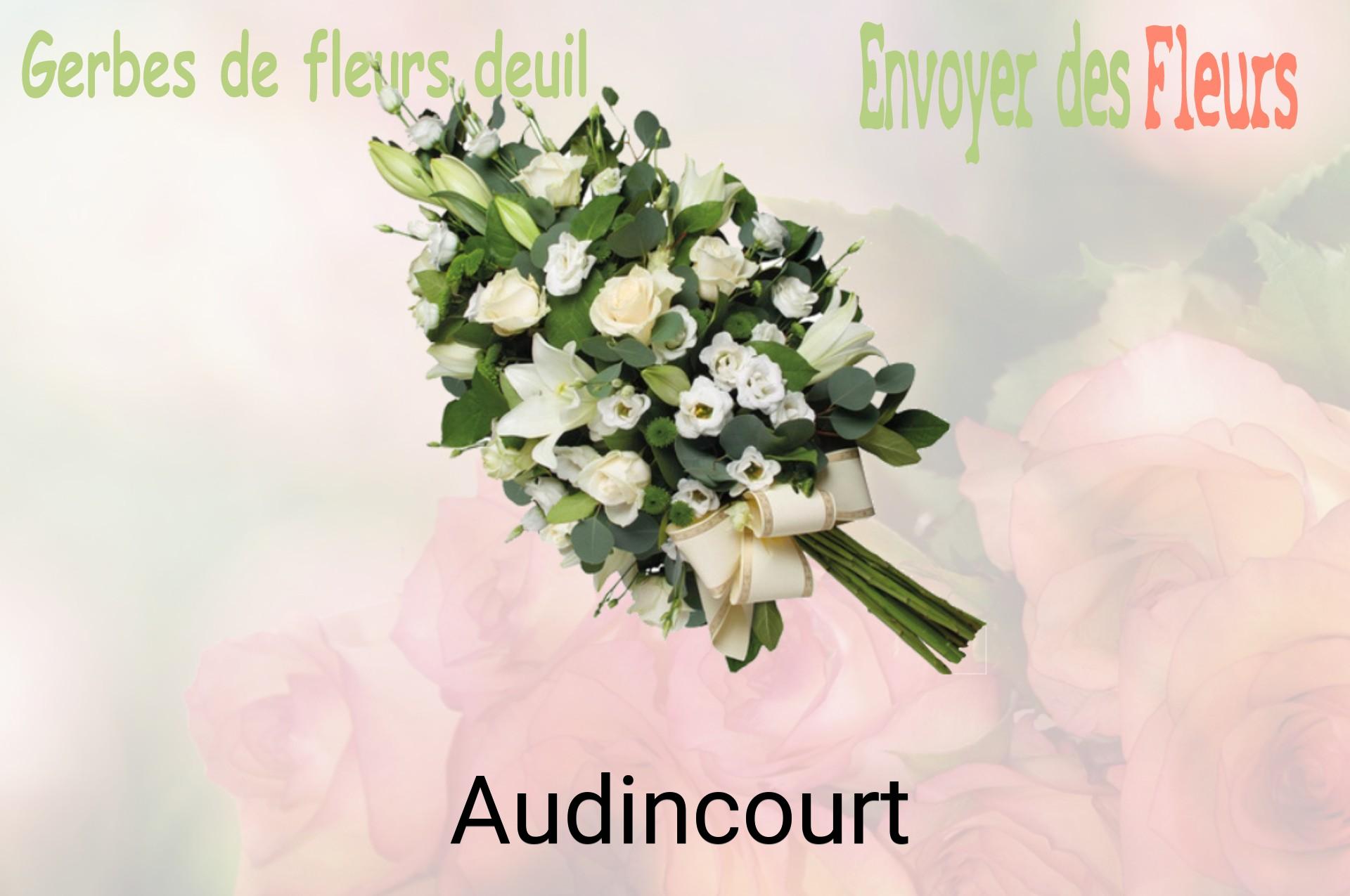 Gerbe de fleurs de deuil livrée à Audincourt